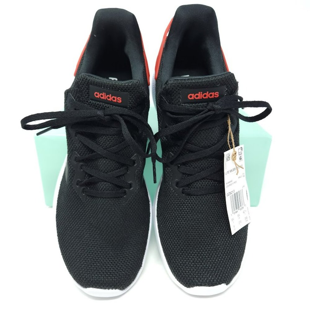 Adidas Lite Racer BYD 2.0, Style GZ8213, Running, New, Black, Red, White, Size 9 - Picture 5 of 8